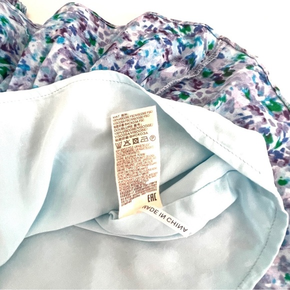 Suncoo Paris Clea Blue Ruffled Mini Dress - Picture 12 of 16